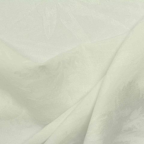 White Tone-on-Tone Jacquard, Viscose-Poly, 147 gsm
