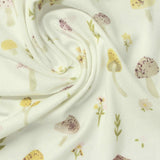 Yellow Flowers Milk Silk Knit, Polyester — photo 2