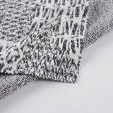 Black Abstract Chunky Knit, Polyester — photo 2
