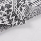 Black Houndstooth Jacquard, Polyester — photo 2