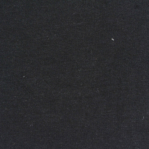 Polyester Viscose Stretch Ponte Knit Fabric, 310 gsm, 160 cm — Black