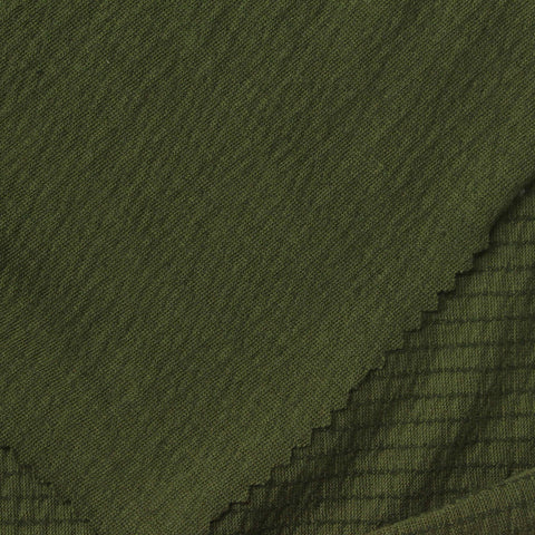 Green Grid Crepe, Polyester