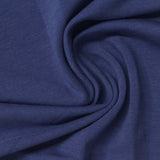 Cotton Stretch French Terry Fabric, 190 gsm, 175 cm — Navy — photo 2