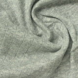 Light Grey-Green Tone-on-Tone Diamond Pointelle Knit, Cotton — photo 2