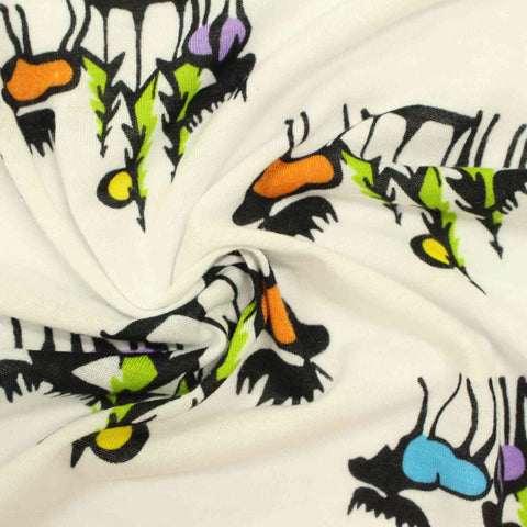 Black Abstract Knit, Polyester, 137 gsm