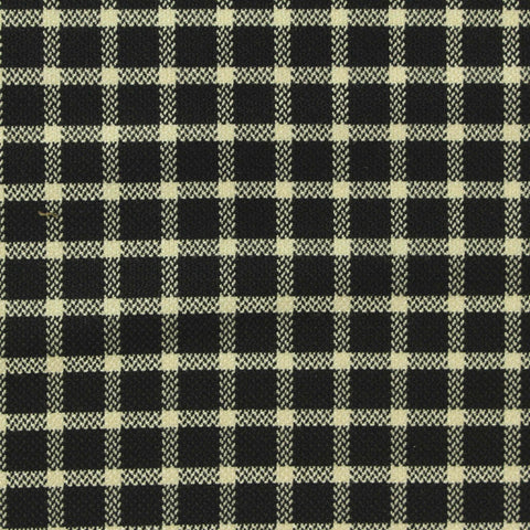 Black Check Woven, Poly-Viscose