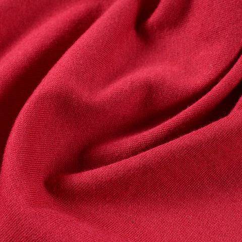 100% Viscose Jersey Knit Fabric, 100 gsm, 170 cm — Red