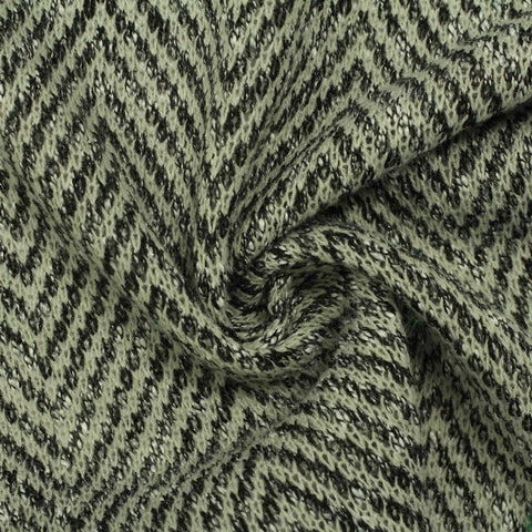 Black Chevron Chunky Knit, Poly-Viscose