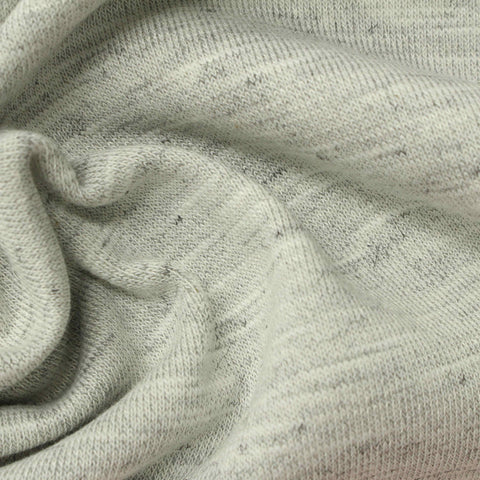 Light Grey Marl French Terry, Poly-Cotton, 313 gsm
