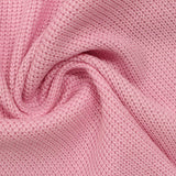 Cotton Viscose Stretch Rib Knit Fabric, 330 gsm, 160 cm — Pink — photo 2