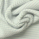 Light Blue Check Rib Knit, Polyester — photo 2