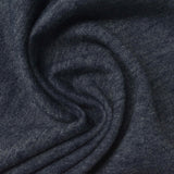 Dark Blue Marl French Terry, Poly-Cotton — photo 2