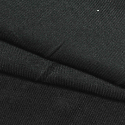 Polyester Stretch Scuba Knit Fabric, 280 gsm, 165 cm — Black, ref EF-260098