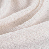 Jacquard Viscose Nylon Chunky Knit Fabric, 110 gsm, 136 cm — White — photo 2