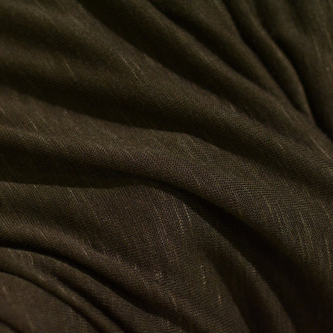 Dark Olive Marl Chunky Knit, Poly-Viscose