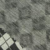 Black Argyle Rib Knit, Poly-Viscose — photo 2