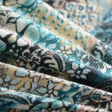 Blue Floral Jersey Knit, Polyester — photo 2