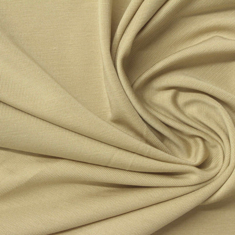 Tencel Lyocell Polyester Stretch Jersey Knit Fabric, 190 gsm, 170 cm — Khaki, ref EF-274535