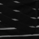 Black Horizontal-Stripe Knit, Polyester — photo 2