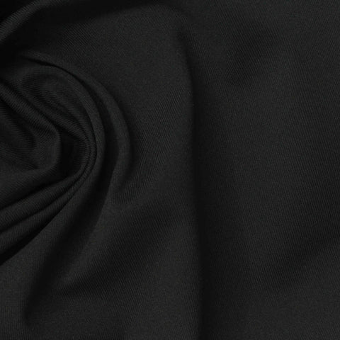 100% Polyester Jersey Knit Fabric, 175 gsm, 156 cm — Black