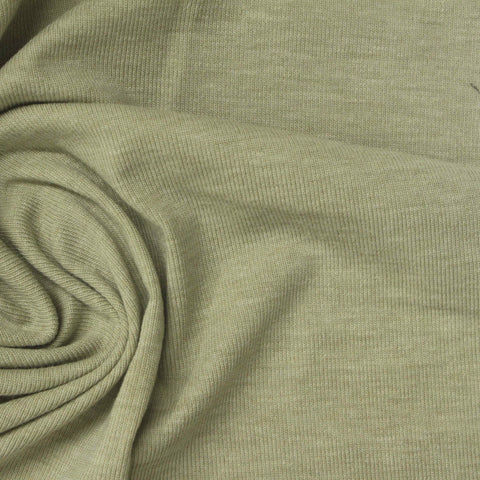 Tencel Lyocell Acrylic Blend Stretch Rib Knit Fabric, 190 gsm, 160 cm — Khaki, ref EF-270772