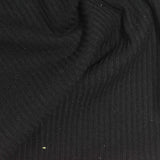 Black Pinstripe Rib Knit, Viscose — photo 2
