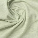 Light Yellow-Green Marl Jersey Knit, Poly-Cotton — photo 2