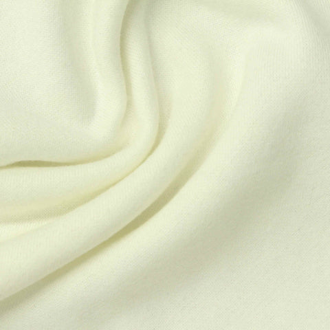 Brushed Cotton Polyester French Terry Fabric, 263 gsm, 170 cm — Beige