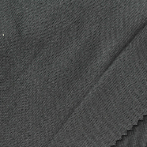100% Cotton Rib Knit Fabric, 261 gsm, 188 cm — Grey