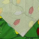 Printed Polyester Stretch Milk Silk Knit Fabric, 170 gsm, 180 cm — Green — photo 2