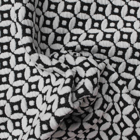 White Dots Jacquard, Polyester, 266 gsm