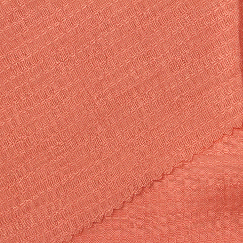 Coral Tone-on-Tone Jacquard, Viscose-Poly