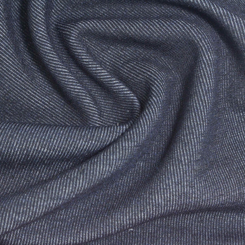 Light Grey Stripes Denim, Viscose-Poly
