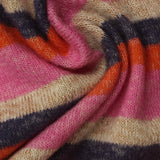 Dark Grey Horizontal-Stripe Chunky Knit, Viscose-Poly — photo 2