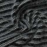 Black Horizontal-Stripe Chunky Knit, Polyester — photo 2