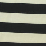 Black Horizontal-Stripe Jersey Knit, Tencel Lyocell — photo 2