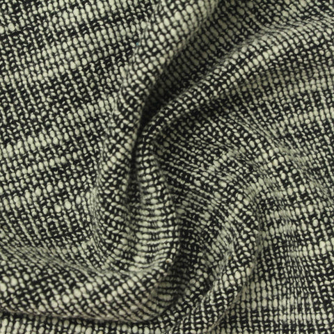 Black Marl Chunky Knit, Cotton-Poly, 235 gsm