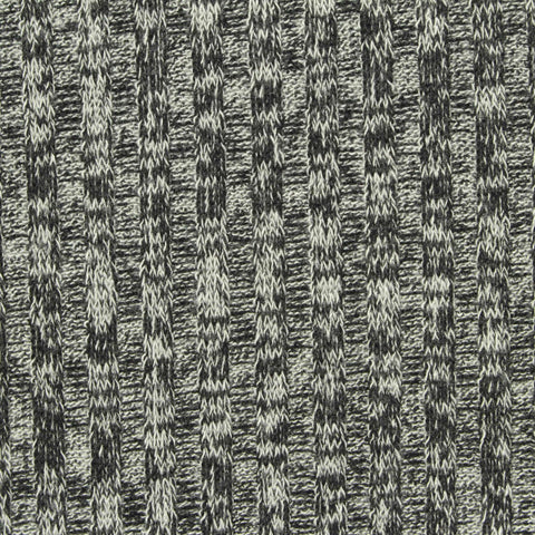 Viscose Polyester Stretch Rib Knit Fabric, 203 gsm, 150 cm — Grey