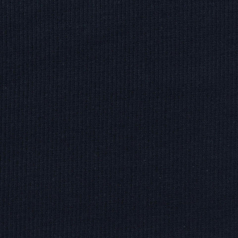 Dark Navy Rib Knit, Cotton