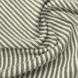 Cream Stripes Jersey Knit, Cotton-Poly — photo 2