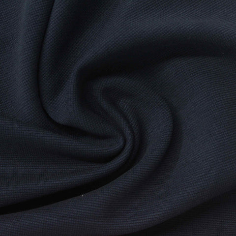 Modal Polyester Knit Fabric, 338 gsm, 150 cm — Navy