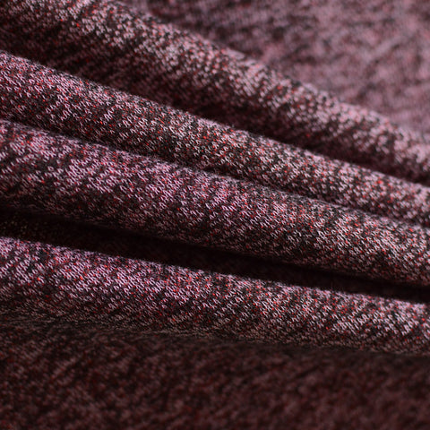 Purple Fine-Marl French Terry, Cotton-Poly