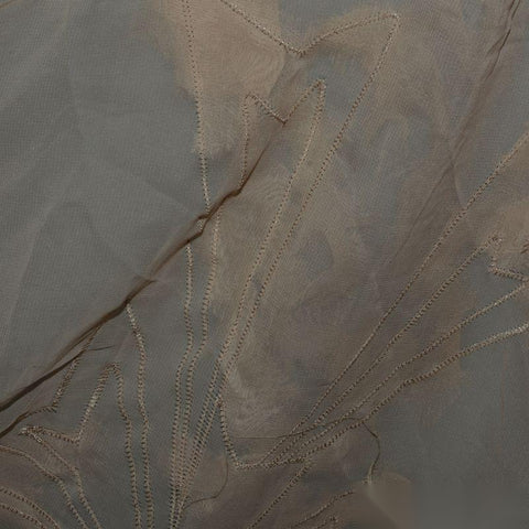 Gold Geometric-Line Mesh, Nylon-Poly