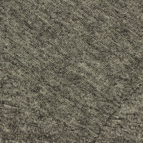Dark Grey Marl Chunky Knit, Viscose-Poly, 140 gsm