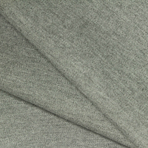 Heather Grey Marl Ponte Knit, Viscose-Nylon, 413 gsm