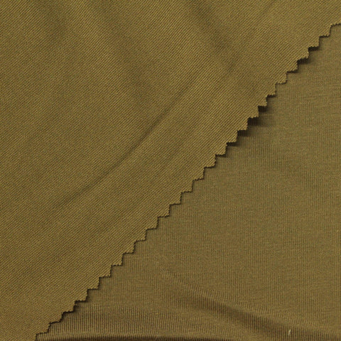 Viscose Polyester Jersey Knit Fabric, 180 gsm, 185 cm — Khaki