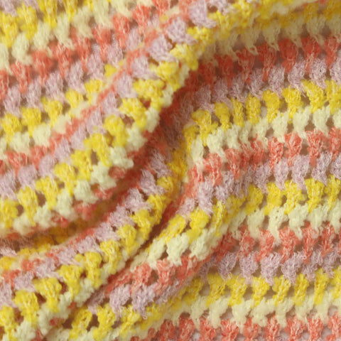 Yellow Horizontal-Stripe Jacquard, Polyester