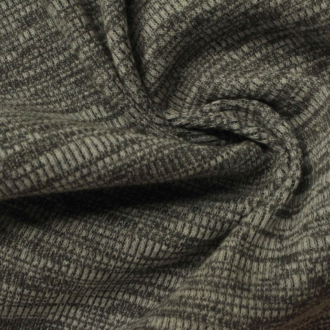 Light Grey Vertical-Band Rib Knit, Polyester