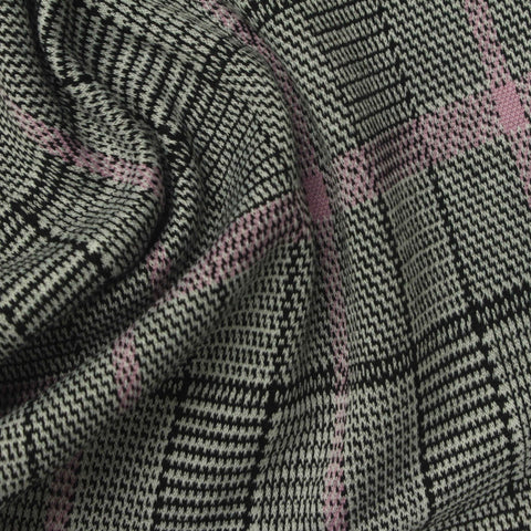 Black Plaid Bouclé