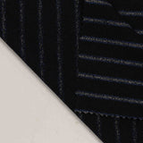 Grey Horizontal-Stripe Jersey Knit, Poly-Viscose — photo 2